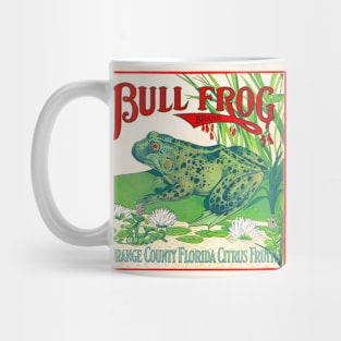 Bull Frog Brand Crate Label Mug